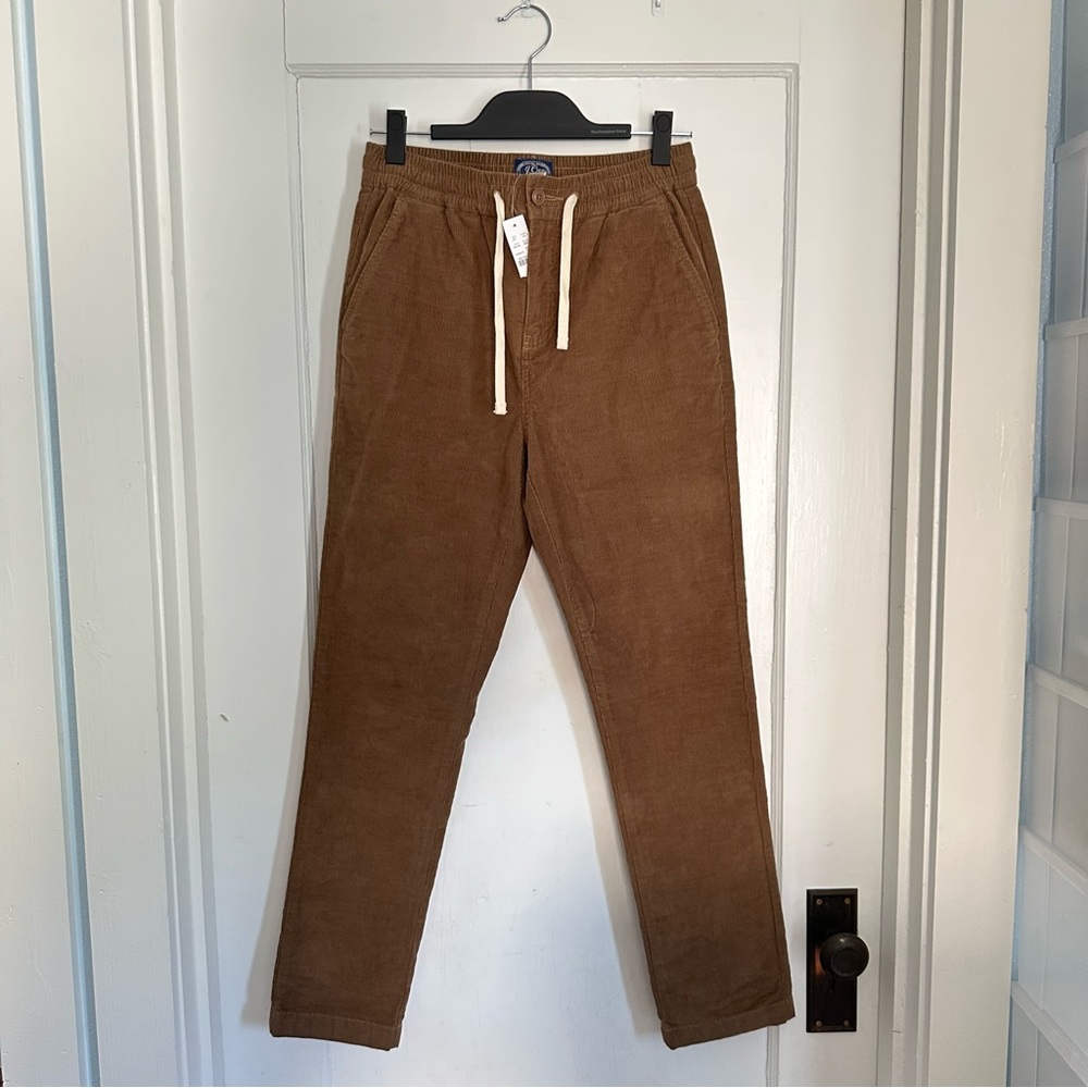 J.Crew Slim Corduroy Dock Pant in “Saddle Brown” Men’s Size Small